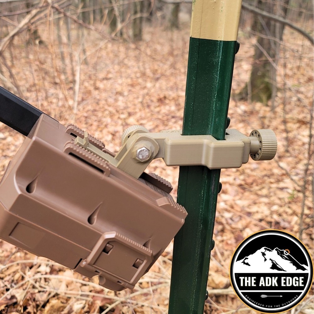 T-Post Moultrie EDGE 2 / 3 / SOLAR Trail Camera Mount – Tool-less, Adjustable