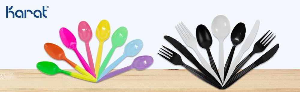 U2008W PP Medium-Weight Disposable Teaspoon, White