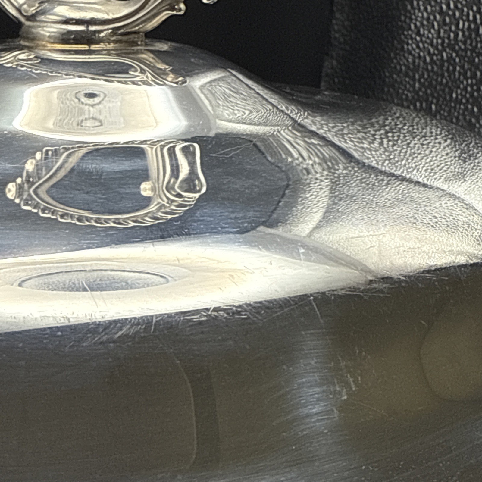 Covered Serving Casserole Dish Vtg Wm Rogers Silver Plate Round 4262 10.5" Bowl