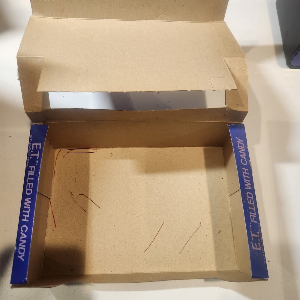 1982 Topps E.T. Movie Candy Head Display Box - Empty Box (with tray holder)