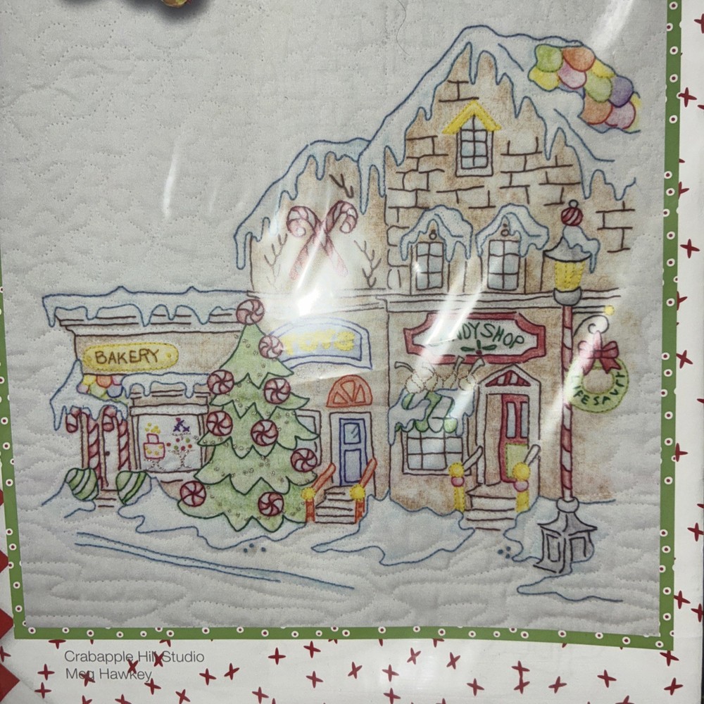 Gingerbread Square Stitching patterns -7 CAH Patterns Pre~owned As Is