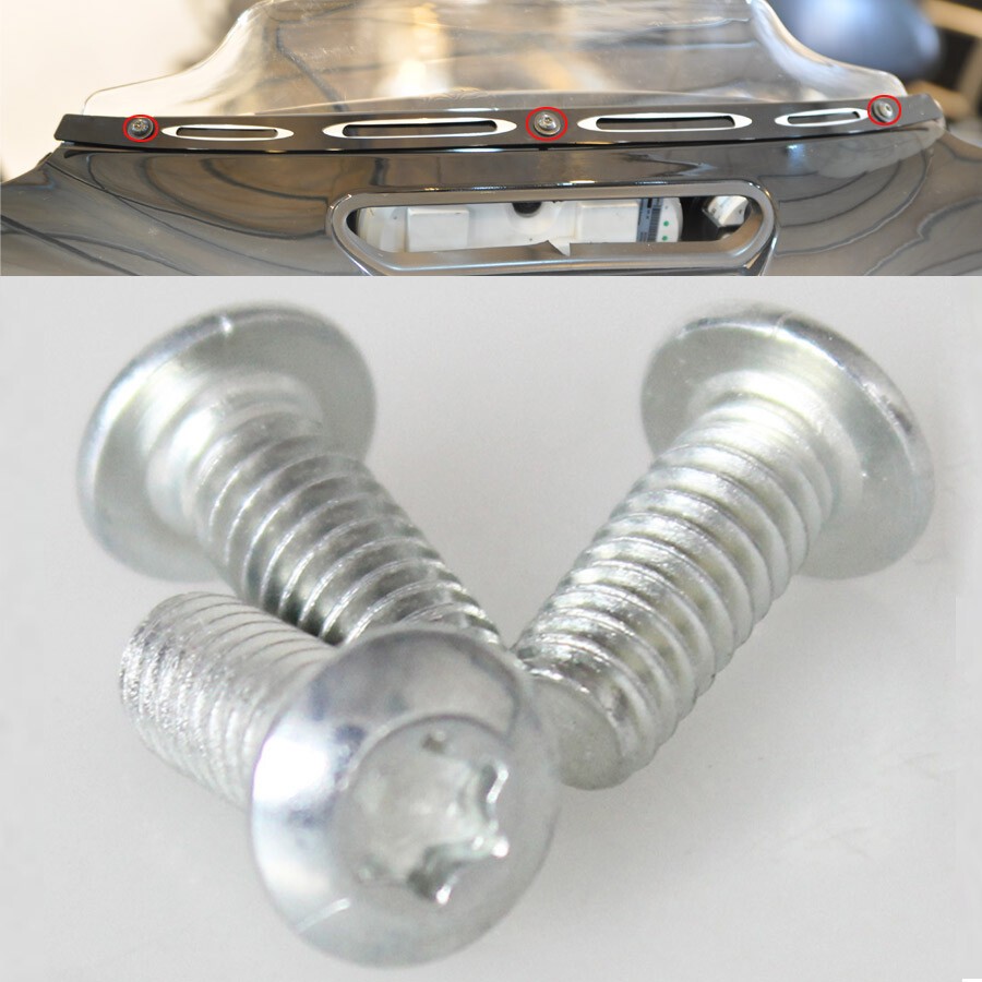 Windshield Windscreen Trim Bolt Screws for Harley Electra Street Glide 1996-13