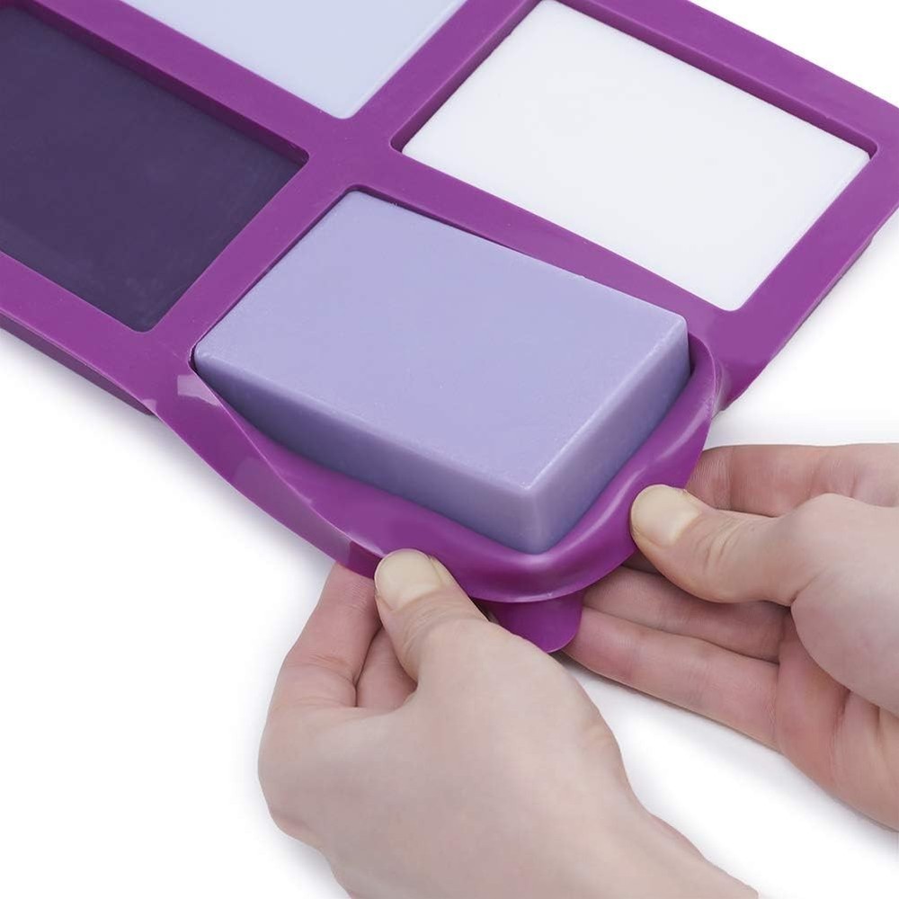 Rectangle Soap Mold 2-Pack: Durable 5oz Silicone Molds for Crafting Luxury Soaps
