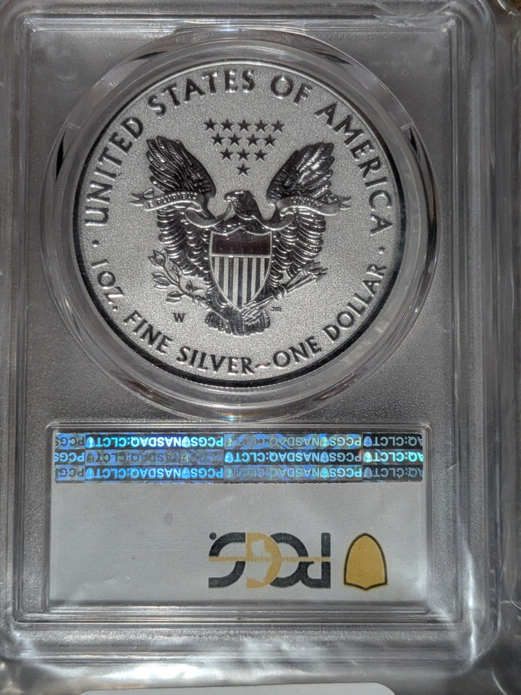 (tiny mint flaw) 2019-W RP ENHANCED SILVER EAGLE PCGS PR70