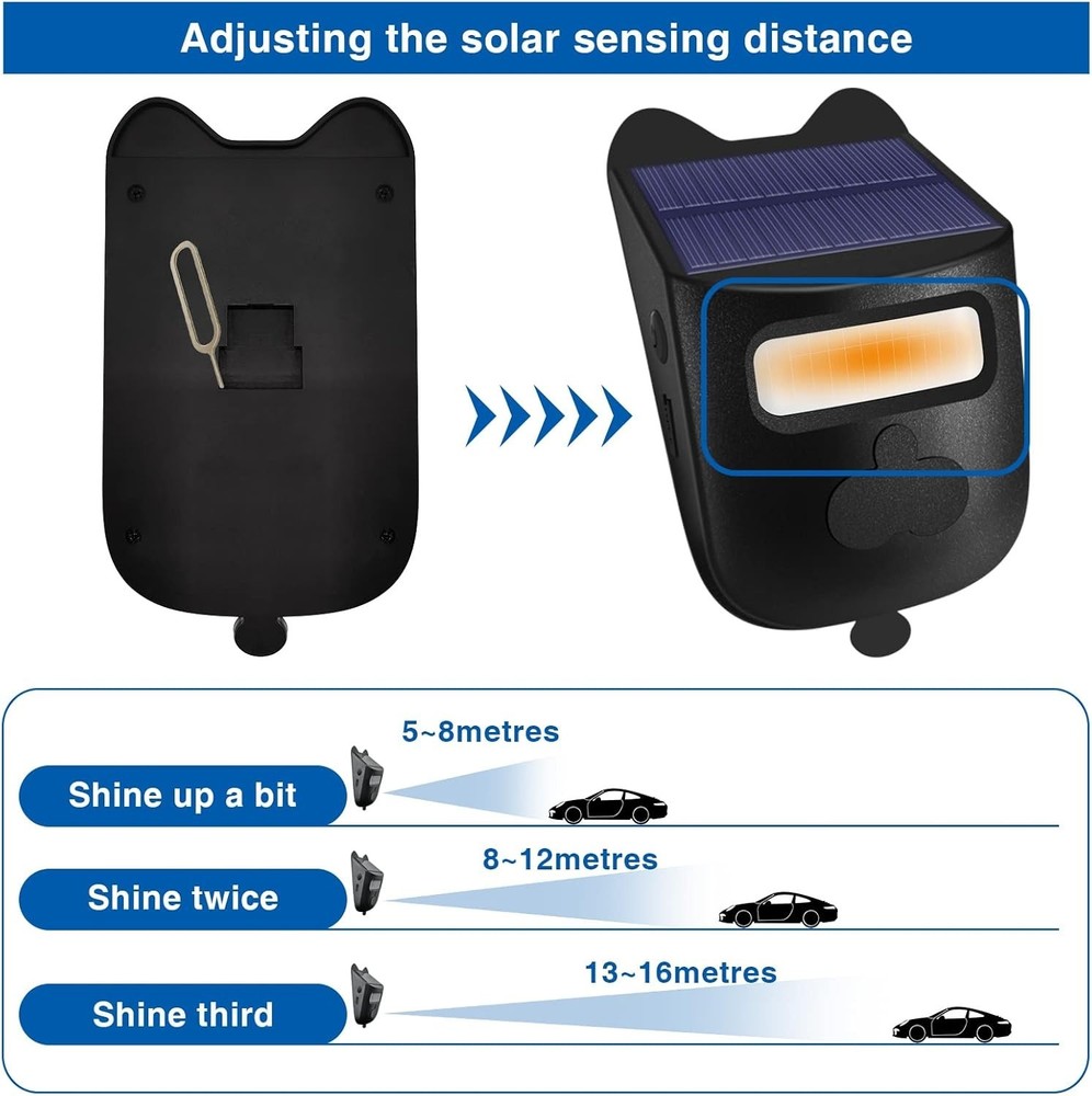 Solar Wireless Driveway Alarm System - 600ft Motion Detection Security Solution