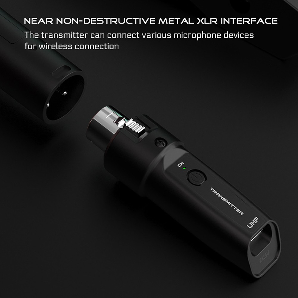 Audio Transmitter&Receiver XLR Stable and Non-interference Transmission