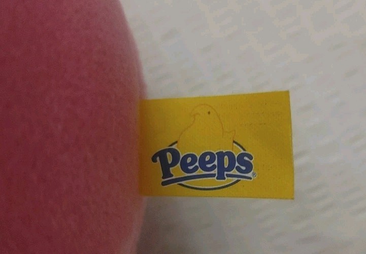 Peeps Yellow Plush Bunny Rabbit Easter Gift Basket 2005 With Tags