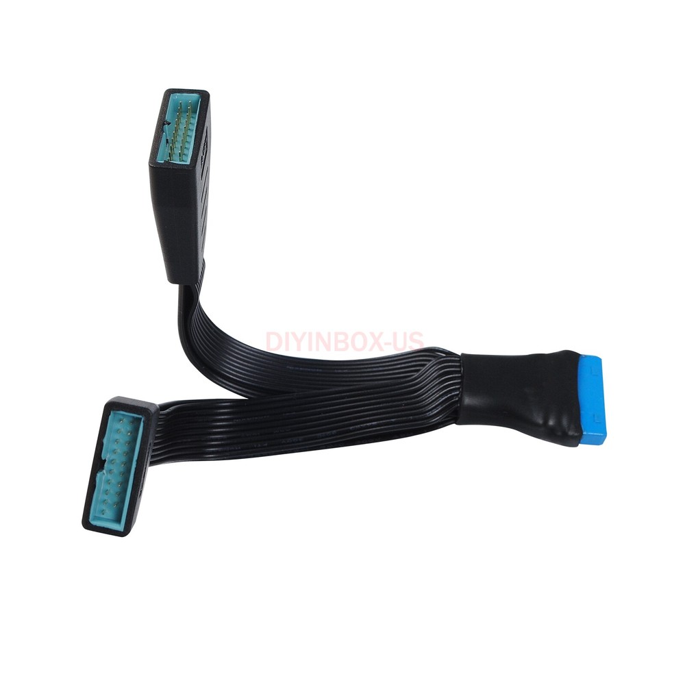 19Pin Header USB 3.0 1 to 2 Splitter Internal USB Hub for Computer Motherboard