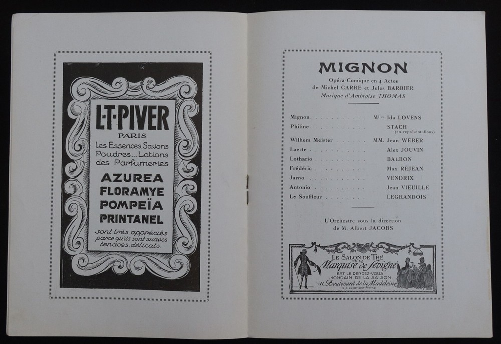 Program 1925 Théâtre TRIANON LYRIQUE Cute illustrator BOSCHER Art Deco
