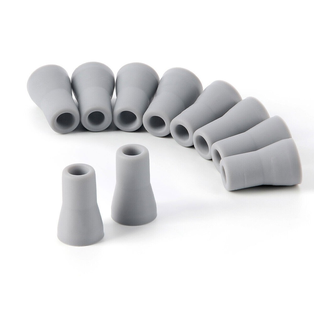10 Pcs Dental Saliva Ejector Weak Suction Rubber Snap Tip Adapter Replacement