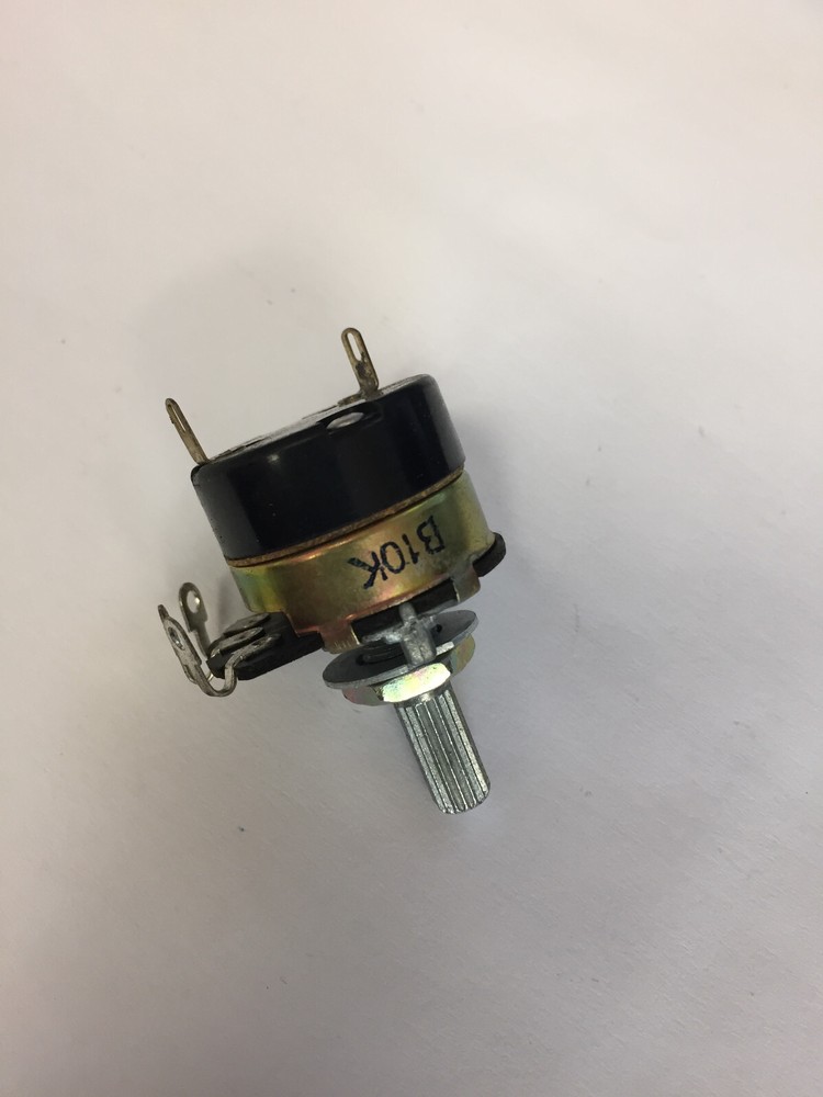 B10K  10K POTIOMETER WITH SWITCH 2 PCS NOS