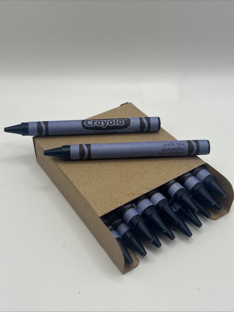(16) Crayola Crayons (pacific blue) BULK