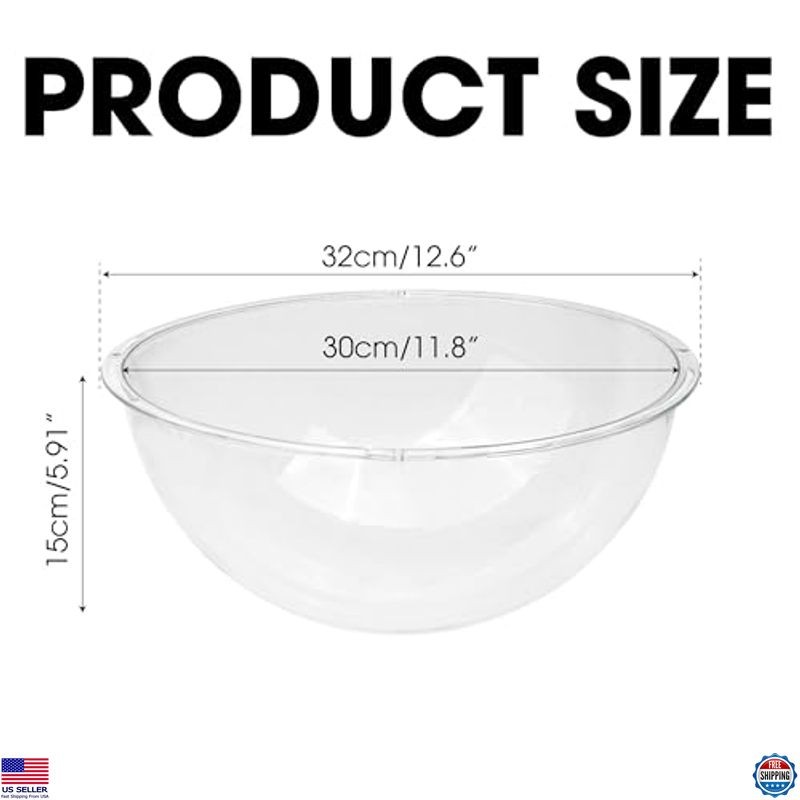 12.6" Clear Acrylic Cat Bubble Window - Durable Transparent Perch Space Capsule