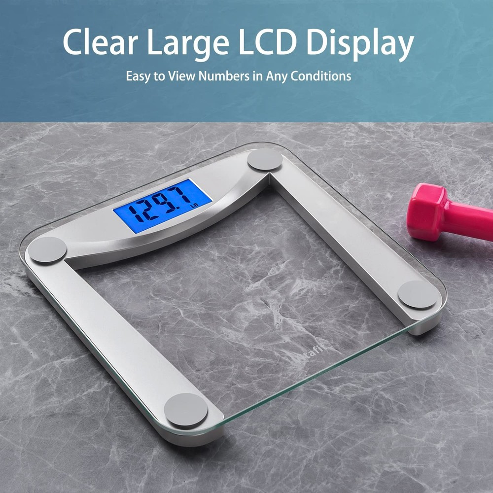 Stylish Backlit LCD Digital Bathroom Scale - Smile Design for Happiness