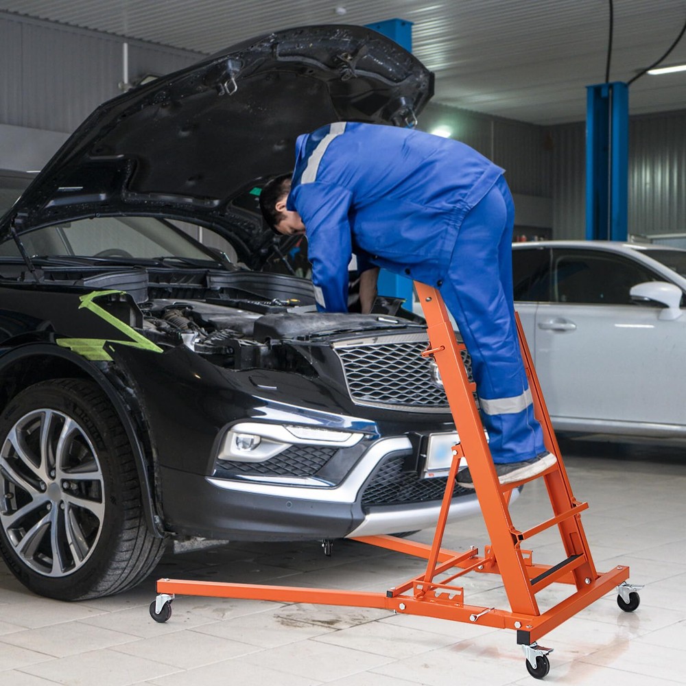 400 lbs Capacity Adjustable Automotive Engine Creeper Thick Padded Deck Foldable