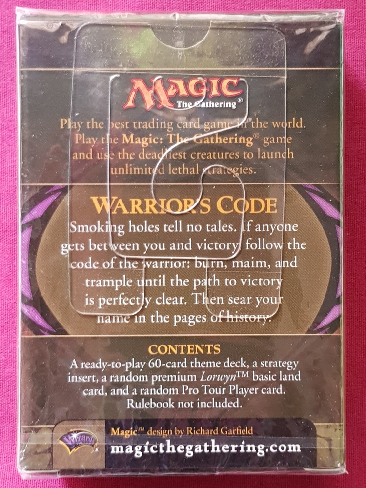 Magic The Gathering MORNINGTIDE WARRIOR'S CODE New Sealed Theme Deck MTG