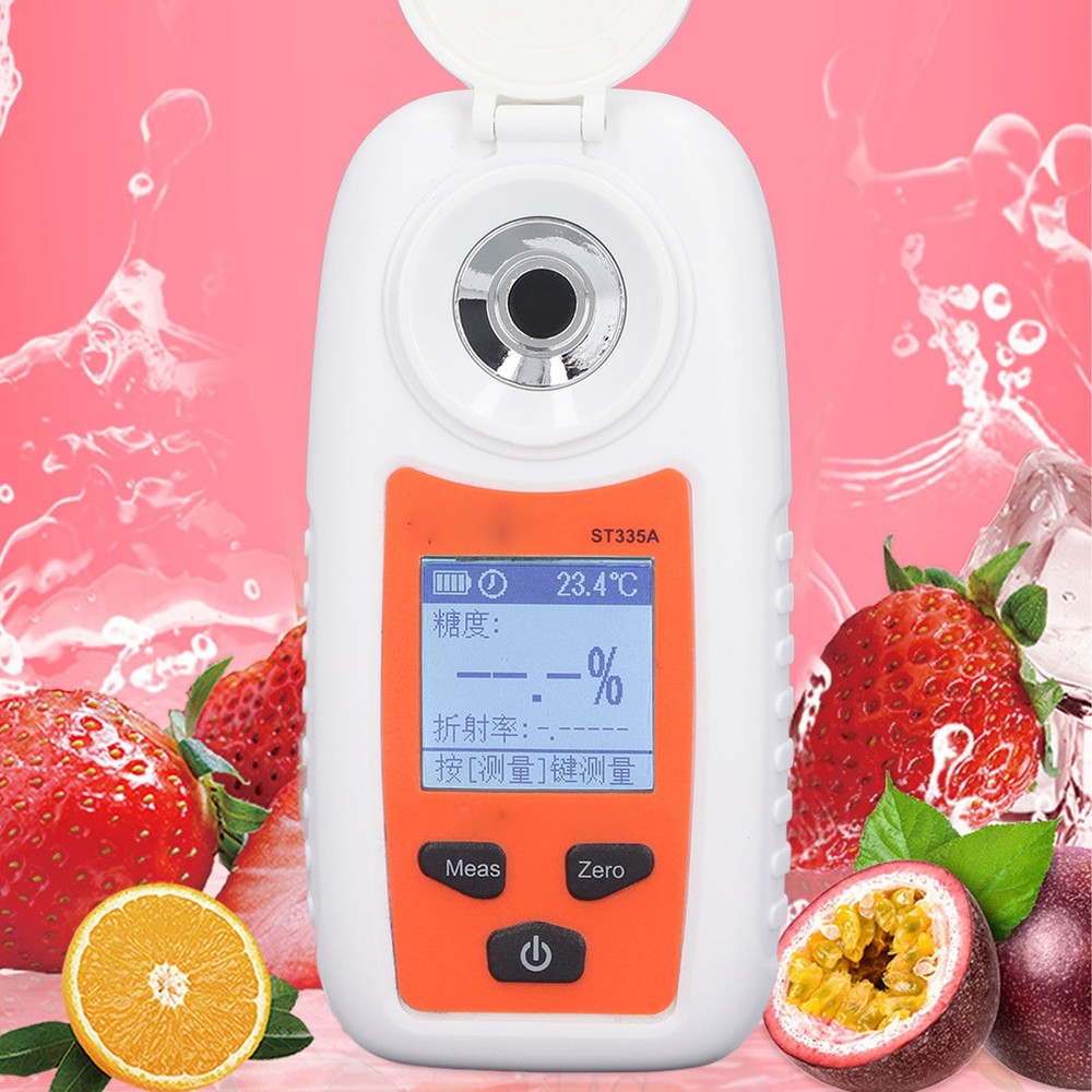 LCD Digital Refractometer Non Slip Dust Proof Cover Digital Sweet