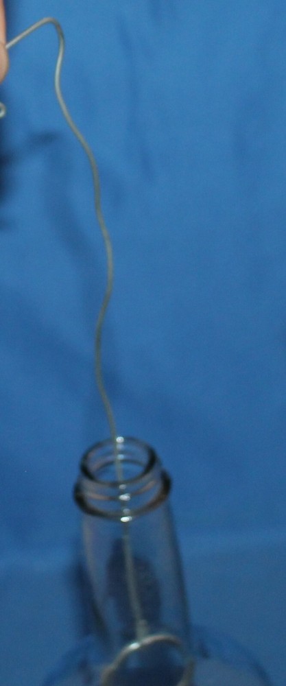 LA Dodgers Glass Bottle Wind Chime