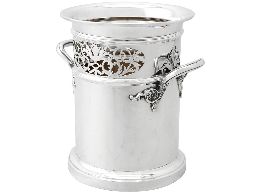 Sterling Silver Bottle Coaster - Antique George V