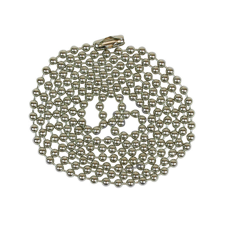 Jandorf 36" Beaded Chain Pull Chain, Nickel Plated #6