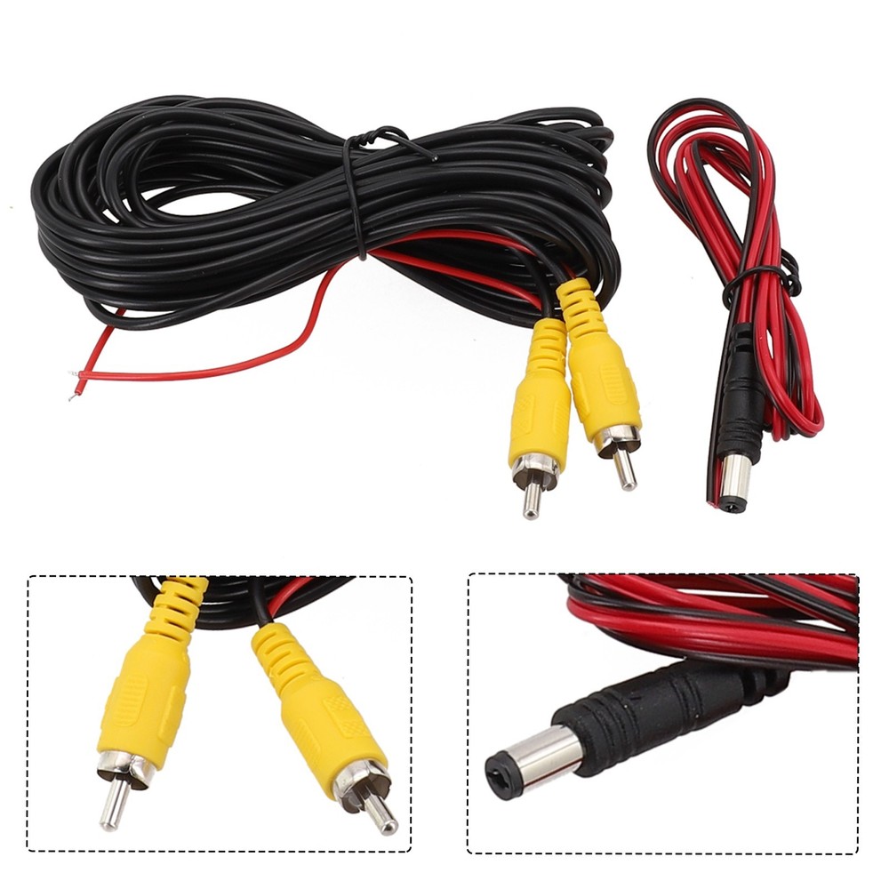 Car Video Extension Cable for Rear View Backup Camera & Detection Wire
