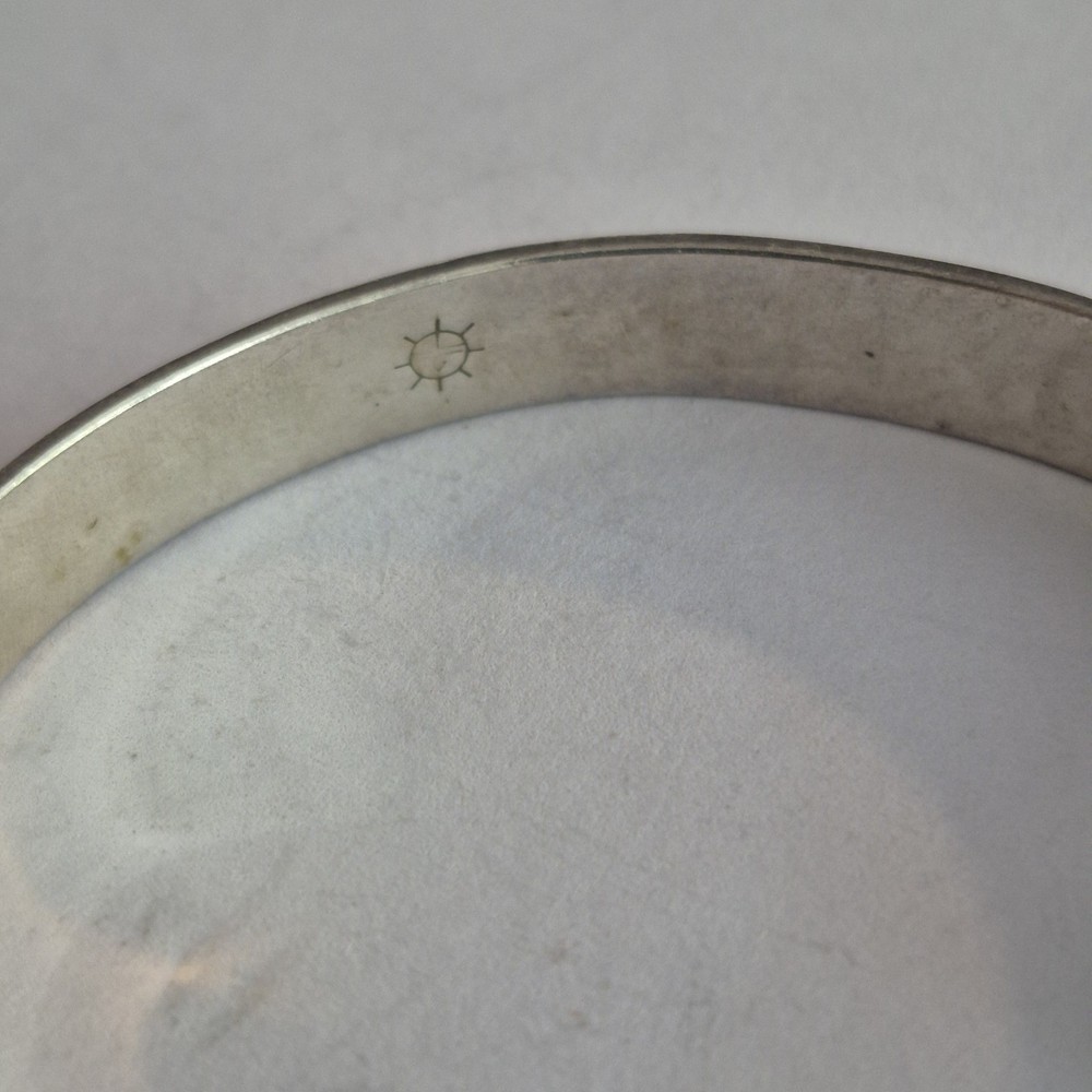 Native American Sterling Silver Braclete Size 6.5