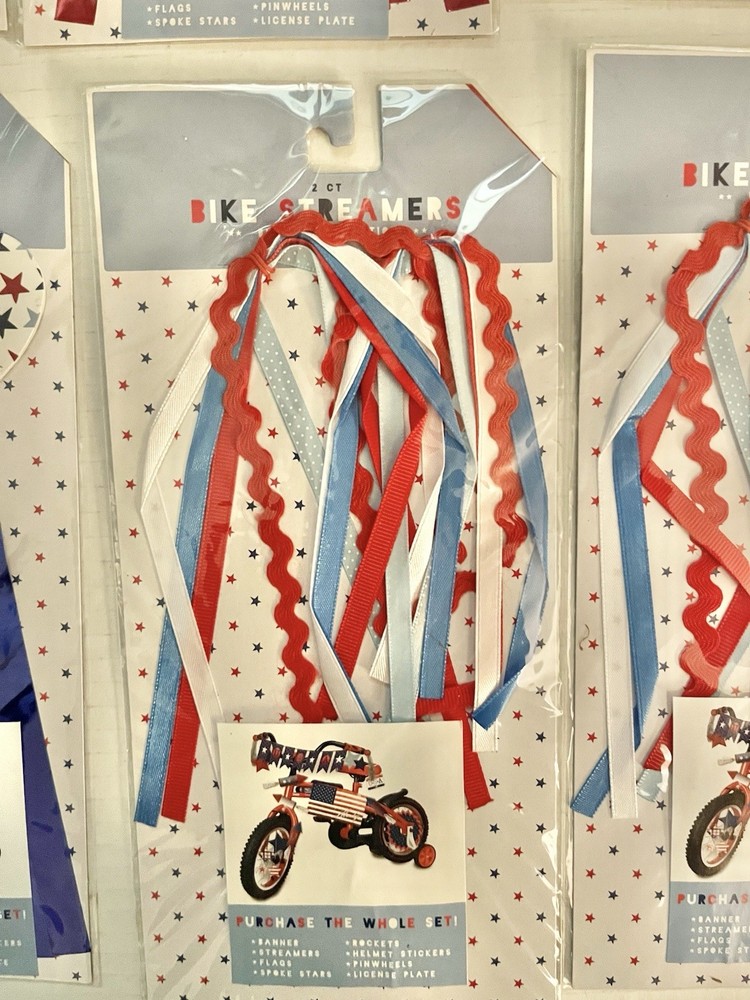 Patriotic Bicycle Streamers