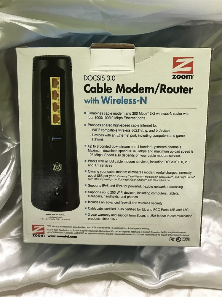 Zoom DOCSIS 3.0 Cable Modem - 5350 - Good !!!