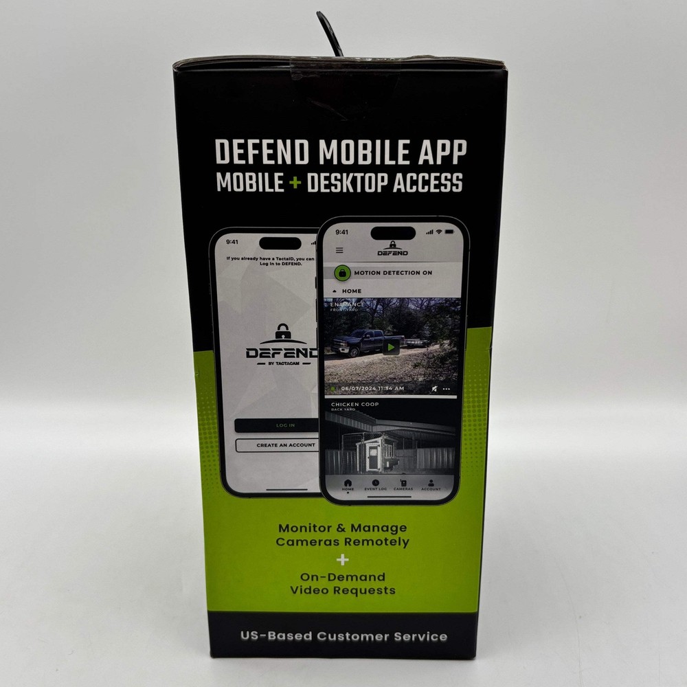 New Tactacam Defend Cam Gen 1 Cellular Security Camera DFD-GRD01