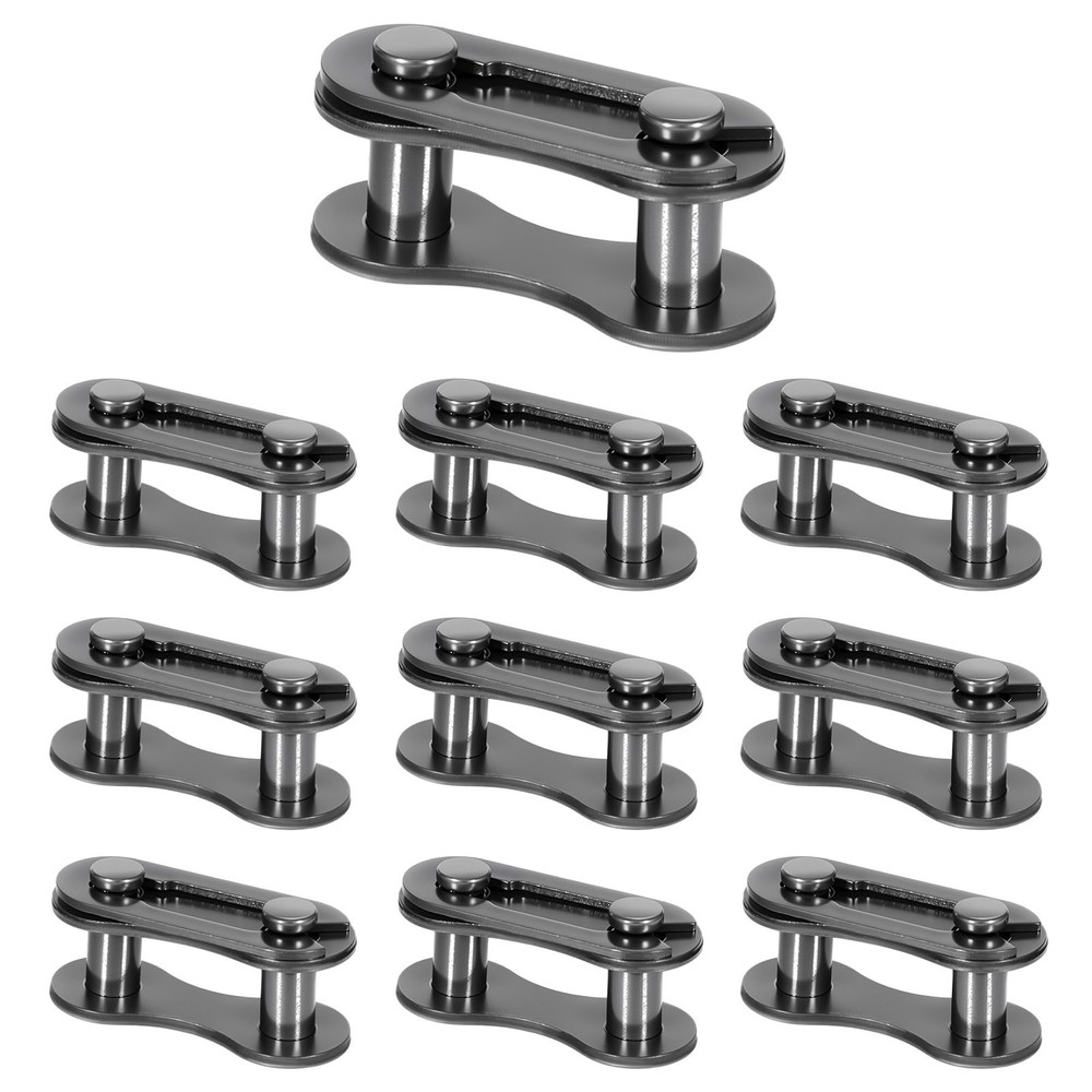10 Pieces Bike Chain Master Link Single Speed Removable Quick Split Black
