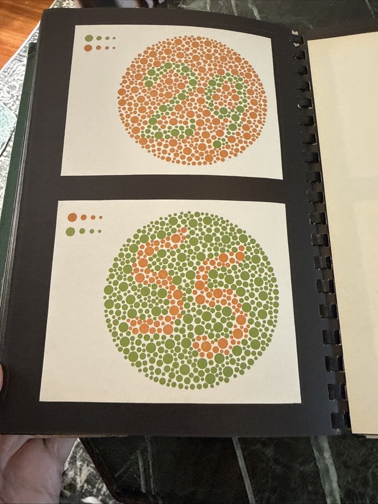 Vin Dvorine Color Perception Testing Training Charts 2 Volume Set Red Green 1944