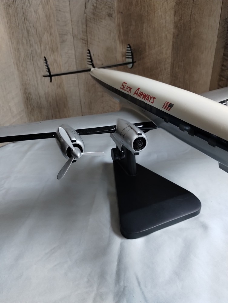 Slick Airways Lockheed L-1049 Super Constellation Desktop Model And Slick...