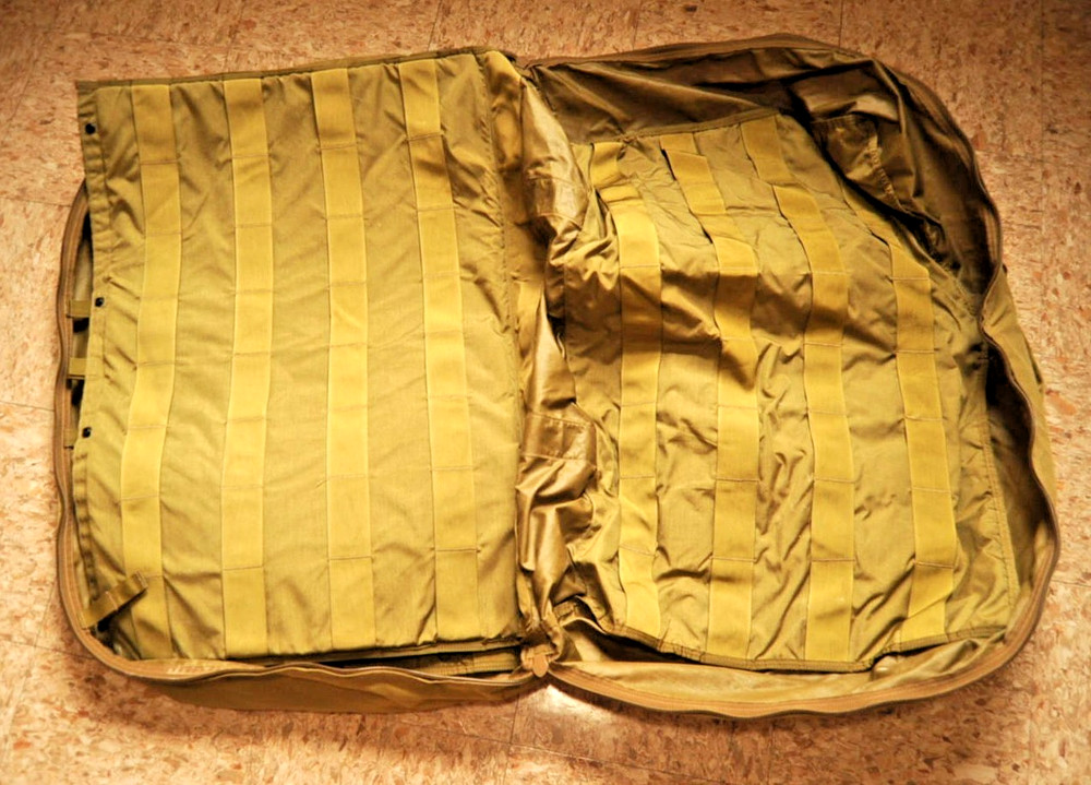 First Spear Khaki MOLLE Deployment Bag Large with shoulder straps
