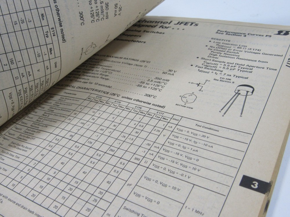 SILICONIX FET Data Book BHH 1977 #BS