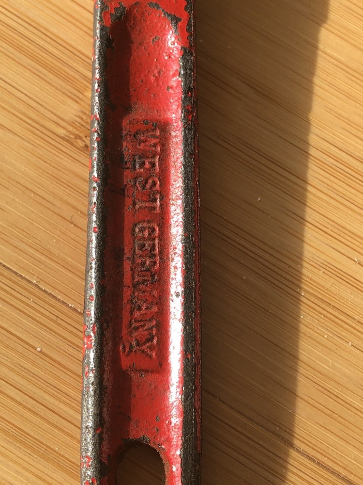 Vintage West Germany #8 Adjustable Pipe Wrench - Working Condition