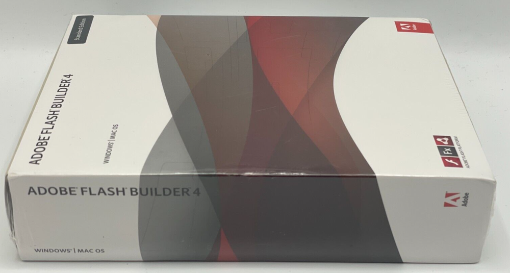 ADOBE FLASH BUILDER 4 Software MAC OS & WINDOWS Full Retail Factory Sealed
