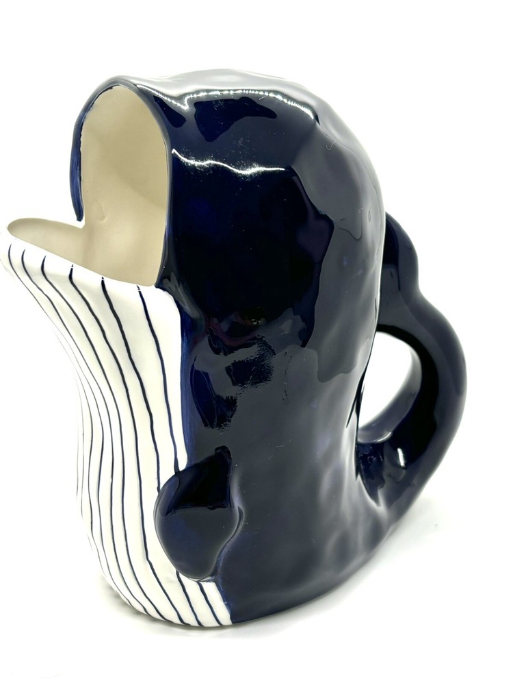 Beachcombers Nautical Whale Pitcher Blue 8”