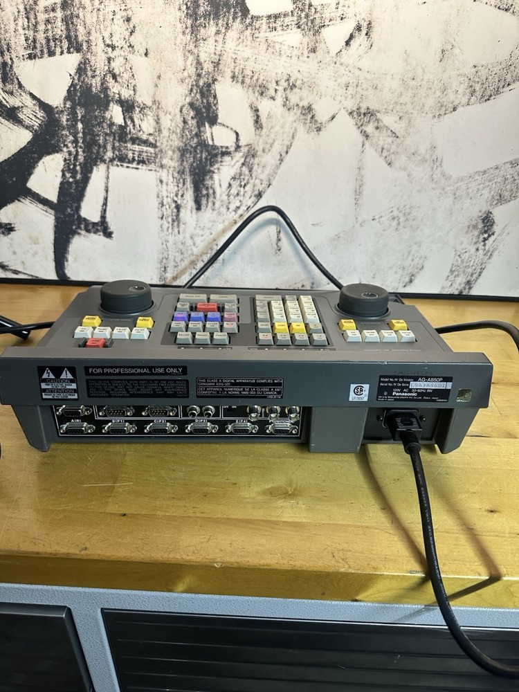 Panasonic AG-A850P Edit Controller Untested Sold As Is