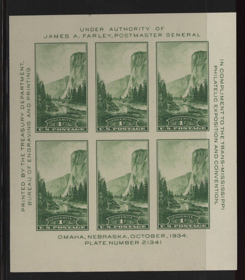 US Scott 751 Souvenir Sheet  Mint NH