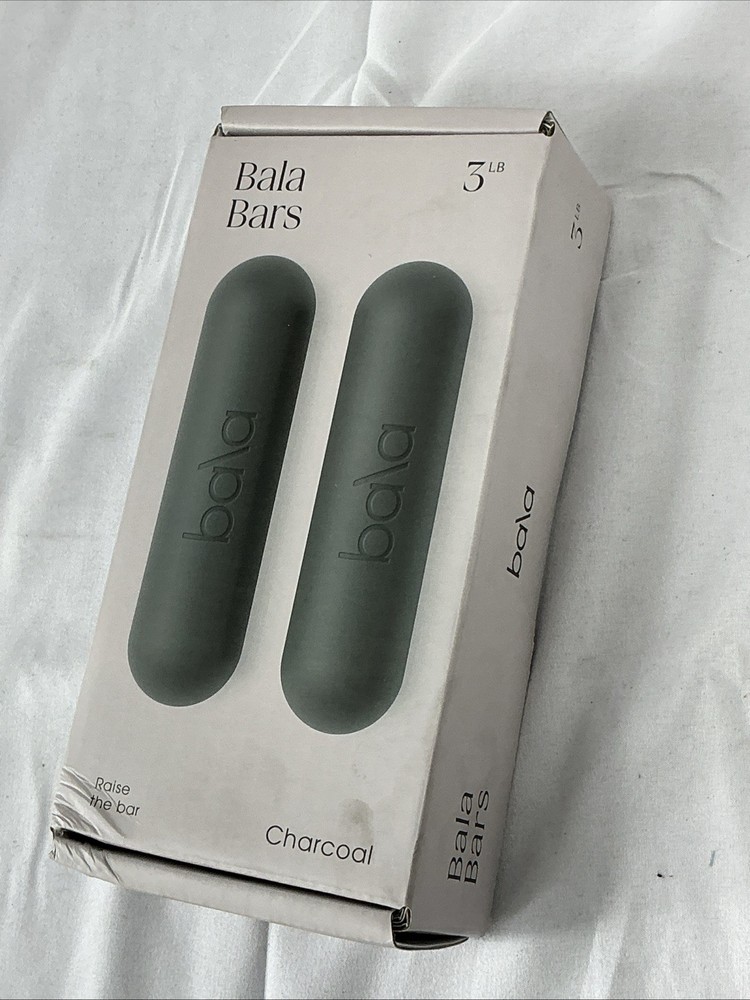 Bala Bars 2pc Hand 3 Pound Weight Set - Charcoal 3lbs