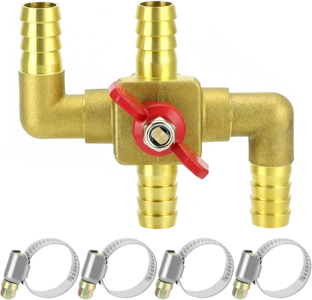 Heater Core Bypass Valve 4-Way Solid Brass Automobile Integrated Manua