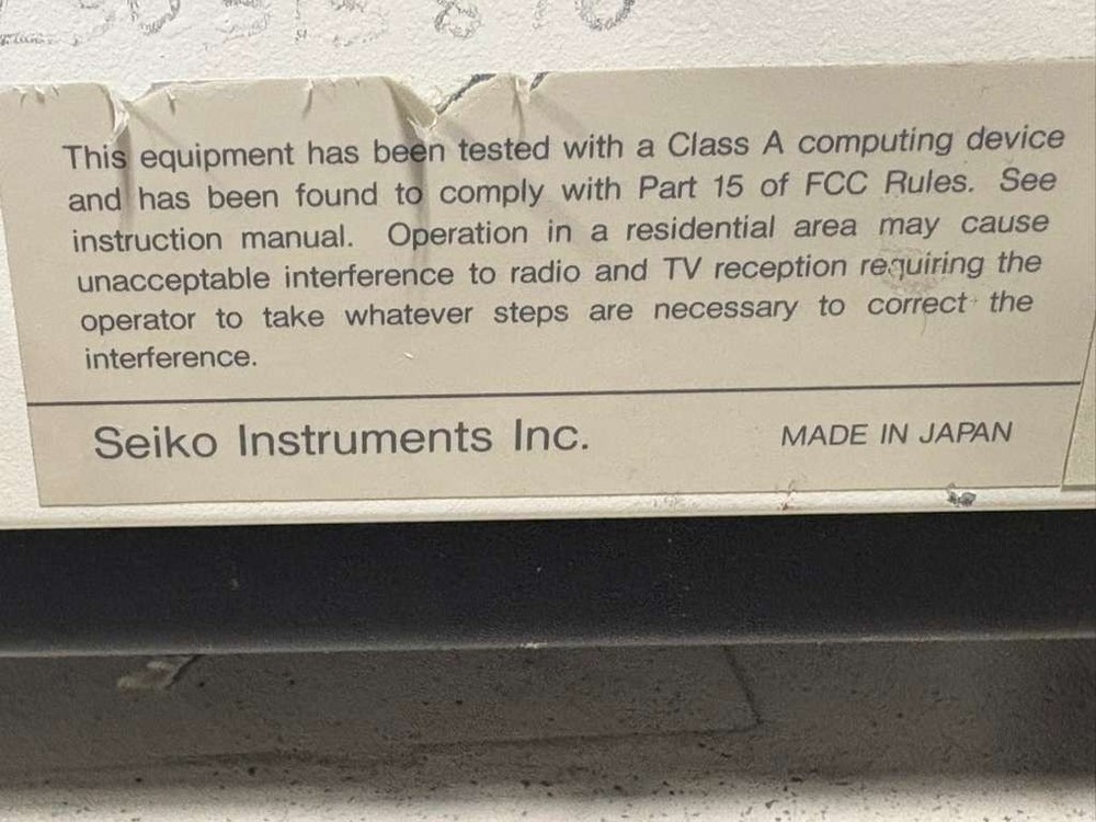 SII Seiko Instruments Dynamic Mechanical Spectrometer Model DMS 200