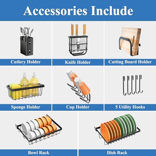 Over The Sink Dish Drainer Drying Rack - Expandable (26.8" to Assorted Colors