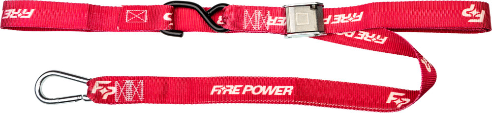 Fire Power 1.5" Tie-Down Soft-Tie Red 2/Pk Straps/Tie-Downs