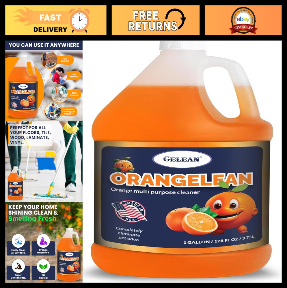 Multi-Purpose Pet Odor Eliminator Cleaner - Concentrate Makes 64 Gallons - pH Ne