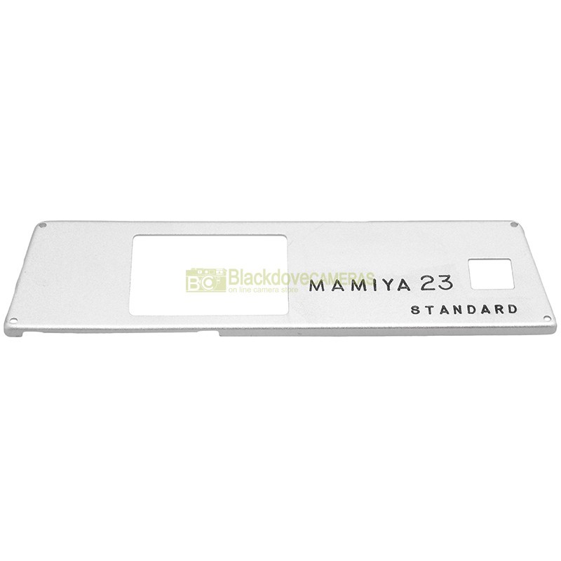 Original Mamiya Press 23 camera front end. Silver front plate replacement