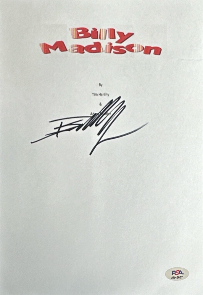 Bradley Whitford Signed Billy Madison Script Cover PSA AN43637