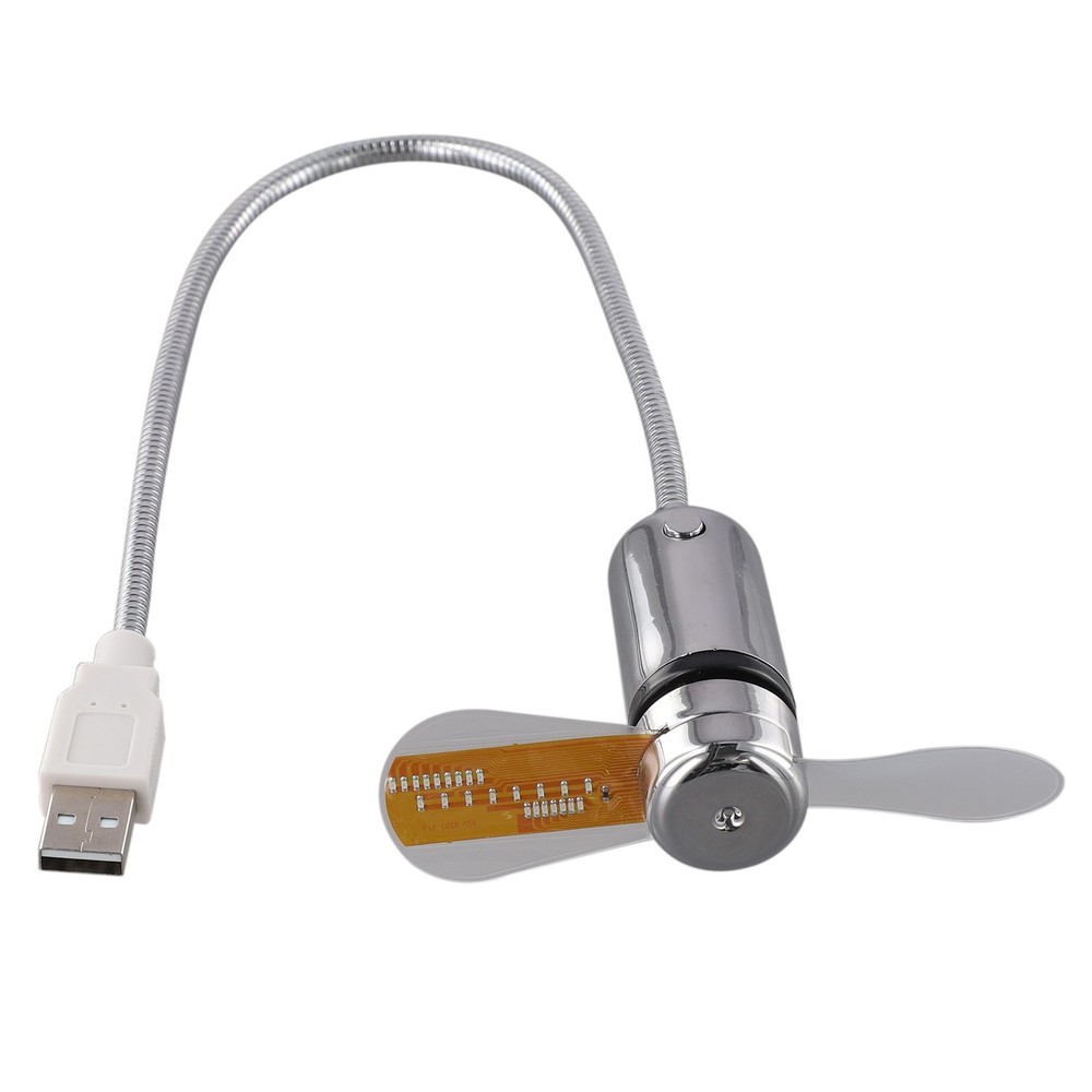 Convenient USB Clock Fan with Integrated Temp Monitoring Functionality