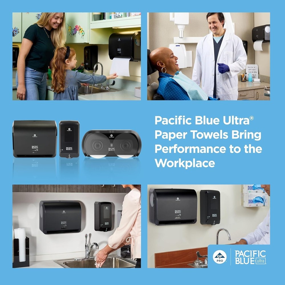 Pacific Blue Ultra 9" Mini Touchless Paper Towel Dispenser - Efficient & Compact