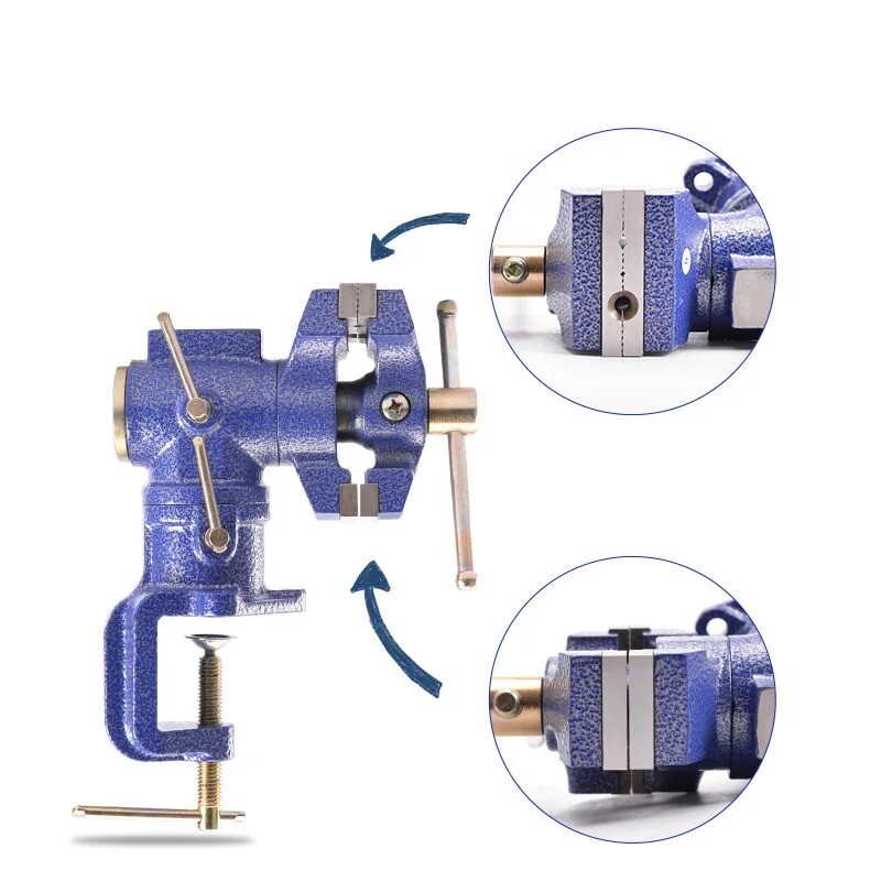 Multi-Function Bench Vise 360 Degree Rotary Bench Vise DIY Heavy Duty Bench Vise